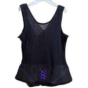 Can Can Concealment Corset Holster Womens L Black Purple SheBang Tank